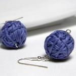 PERIWINKLE cotton yarn bead..