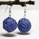 PERIWINKLE cotton yarn bead..