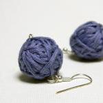 PERIWINKLE cotton yarn bead..