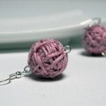 DUSTY PINK cotton yarn bead..